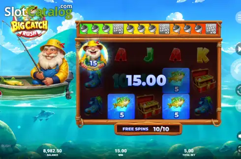 Οθόνη3. Big Catch Rush Κουλοχέρης