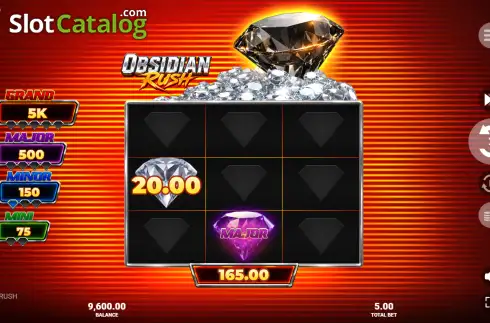 Οθόνη3. Obsidian Rush Κουλοχέρης 
