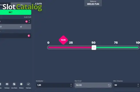 Οθόνη3. Dice (Bitstarz Originals) Κουλοχέρης 