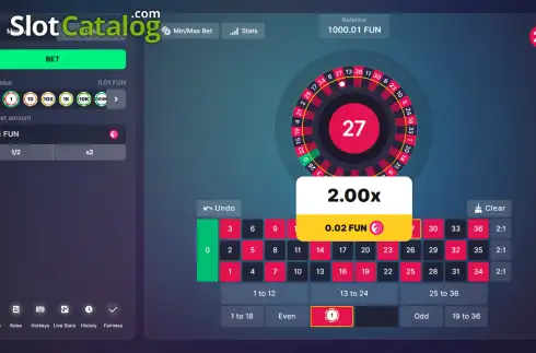 Οθόνη3. Roulette (Bitstarz Originals) Κουλοχέρης 