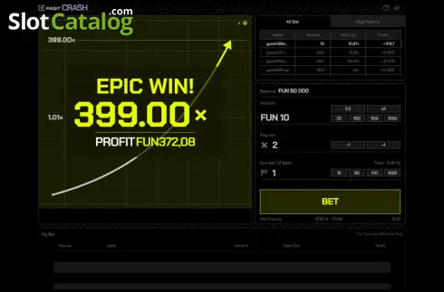 Οθόνη3. Fast Crash (Blitzcrown) Κουλοχέρης 
