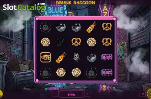 Οθόνη2. Drunk Raccoon Κουλοχέρης