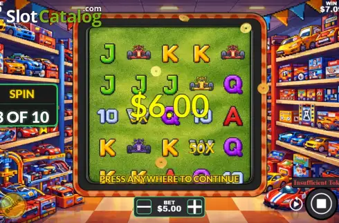 Οθόνη3. Toy Racing Κουλοχέρης