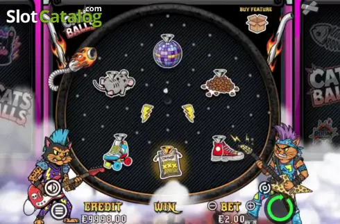 Οθόνη2. Cats Balls Pachinko Κουλοχέρης