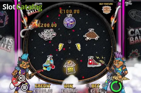Οθόνη3. Cats Balls Pachinko Κουλοχέρης