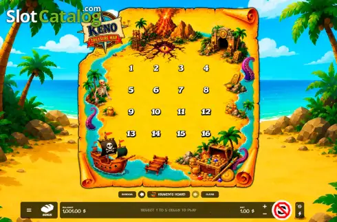 Οθόνη2. Keno Treasure Map Κουλοχέρης