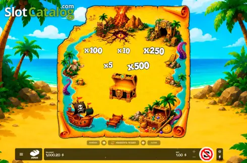 Οθόνη3. Keno Treasure Map Κουλοχέρης