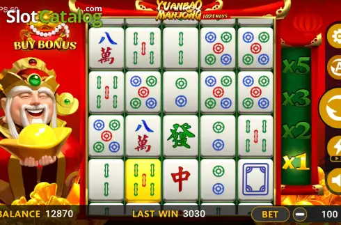 Οθόνη2. Yuanbao Mahjong Κουλοχέρης