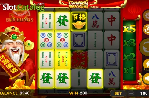 Οθόνη3. Yuanbao Mahjong Κουλοχέρης