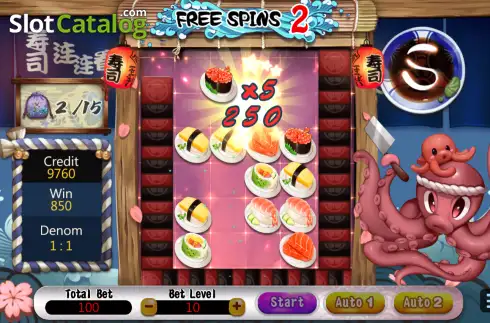 Οθόνη3. Sushi Match Κουλοχέρης
