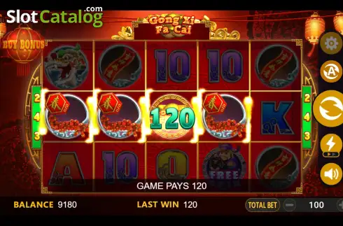 Οθόνη5. Gong Xi Fa Cai (BTGaming) Κουλοχέρης