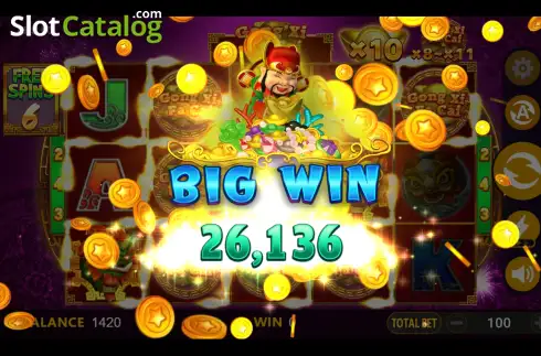 Οθόνη7. Gong Xi Fa Cai (BTGaming) Κουλοχέρης