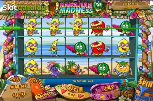 Οθόνη3. Hawaiian Madness Κουλοχέρης