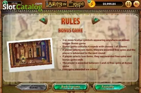 Οθόνη3. Larry In Egypt Κουλοχέρης