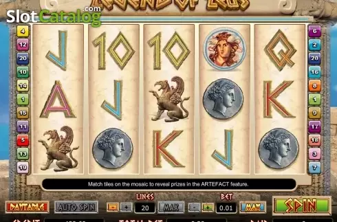 Οθόνη4. Legend of Zeus Κουλοχέρης