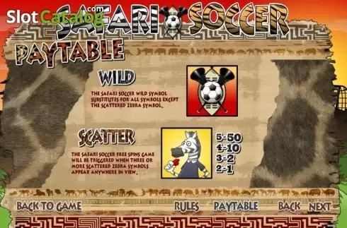 Οθόνη3. Safari Soccer Κουλοχέρης 