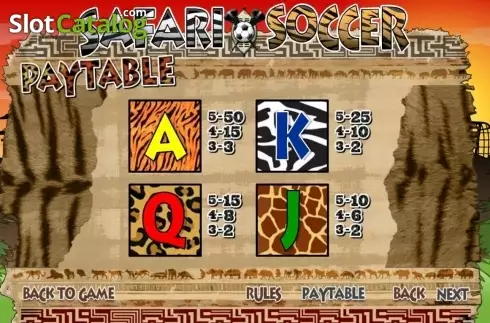 Οθόνη5. Safari Soccer Κουλοχέρης 