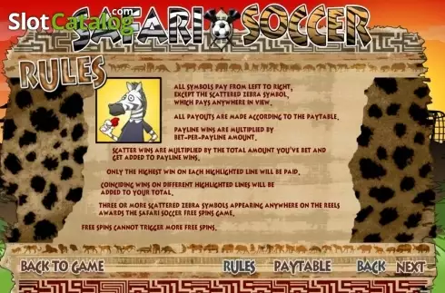 Οθόνη6. Safari Soccer Κουλοχέρης 