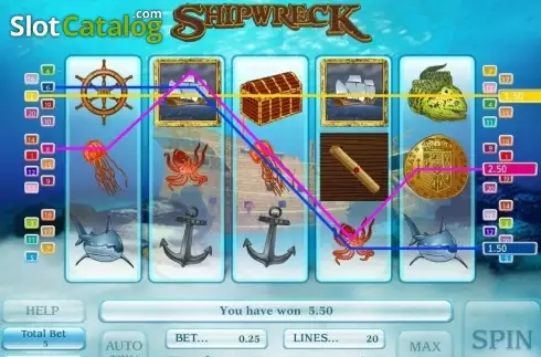 Οθόνη3. Shipwreck Κουλοχέρης