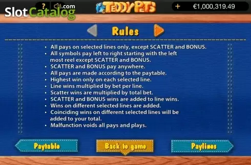 Οθόνη3. Teddy Pets Κουλοχέρης 
