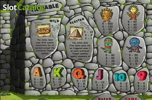 Οθόνη4. Aztec Gold (Bwin) Κουλοχέρης