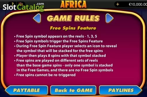 Οθόνη4. Africa (bwin.party) Κουλοχέρης