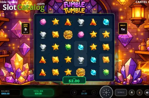 Οθόνη3. Fumble Tumble Κουλοχέρης