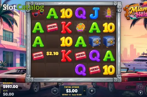 Οθόνη3. Miami Heist Κουλοχέρης
