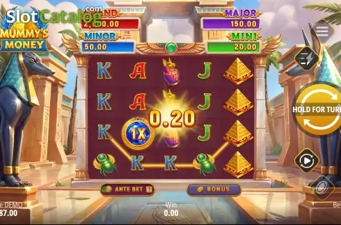 Οθόνη3. Mummy's Money: Hold and Win Κουλοχέρης 