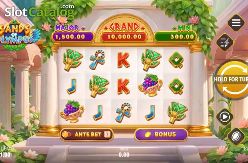 Οθόνη2. Sands of Olympus: Hold and Win Κουλοχέρης 
