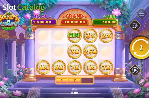 Οθόνη3. Sands of Olympus: Hold and Win Κουλοχέρης 