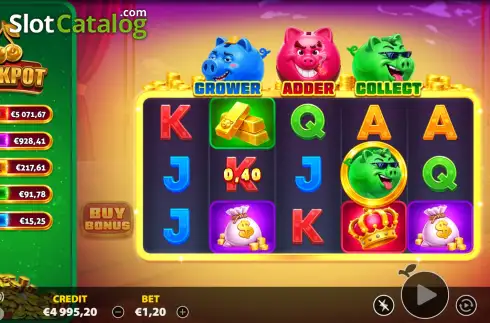 Οθόνη3. 3 Greedy Piggy Pots Κουλοχέρης 