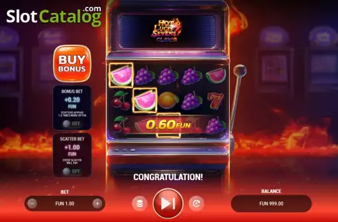 Οθόνη3. Hot Lucky Sevens Claw Κουλοχέρης 
