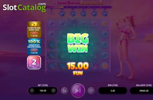 Οθόνη3. ClawBass Bonanza Κουλοχέρης