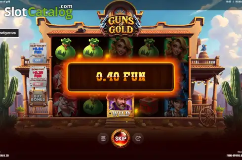 Οθόνη3. Guns of Gold Κουλοχέρης