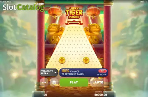 Οθόνη2. Lucky Tiger Plinko Κουλοχέρης 