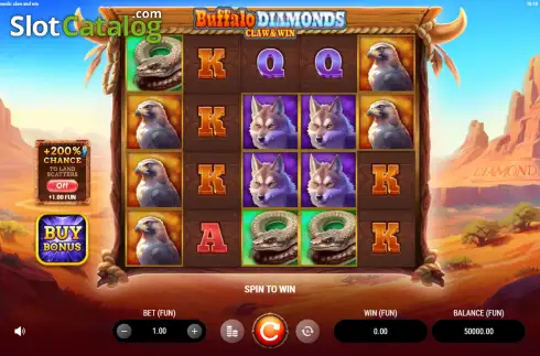Οθόνη2. Buffalo Diamonds: Claw and Win Κουλοχέρης 