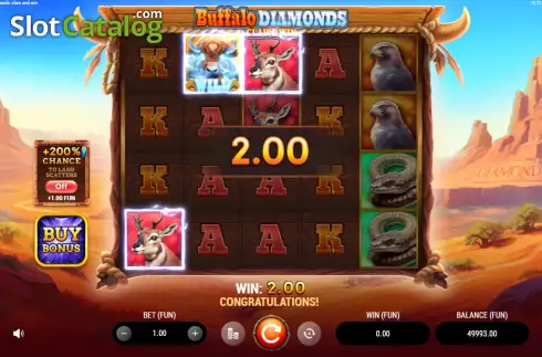 Οθόνη3. Buffalo Diamonds: Claw and Win Κουλοχέρης 
