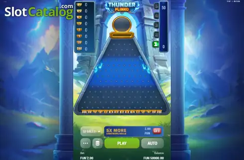 Οθόνη2. Thunder Plinko Κουλοχέρης