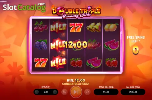 Οθόνη3. Double Triple Burning Wilds Κουλοχέρης