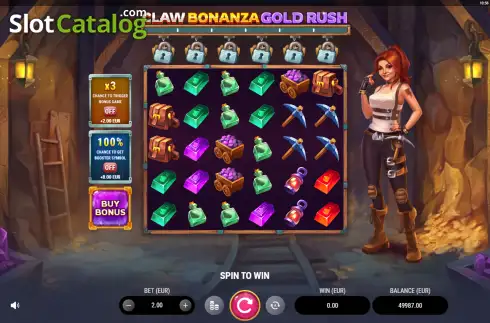 Οθόνη2. Claw Bonanza: Gold Rush Κουλοχέρης