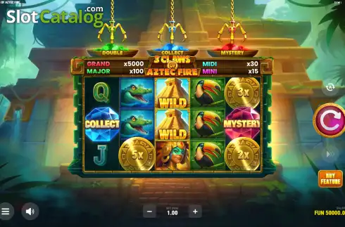 Οθόνη2. 3 Claws of Aztec Fire: Hold & Win Κουλοχέρης