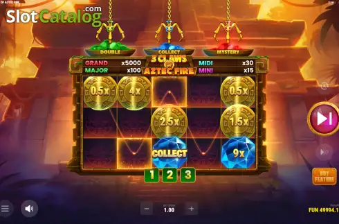 Οθόνη3. 3 Claws of Aztec Fire: Hold & Win Κουλοχέρης