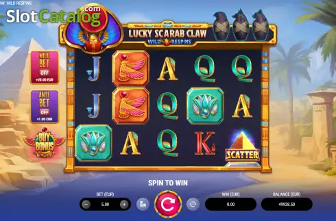 Οθόνη2. Lucky Scarab Claw: Wild Respins Κουλοχέρης
