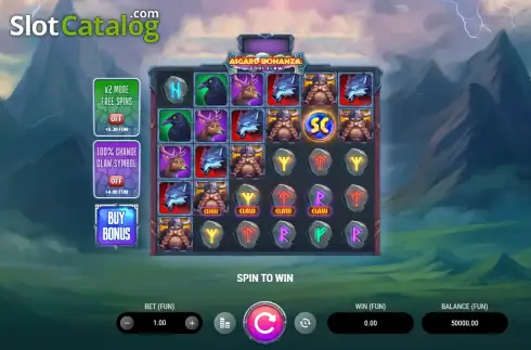 Οθόνη2. Asgard Bonanza: Gods Claw Κουλοχέρης