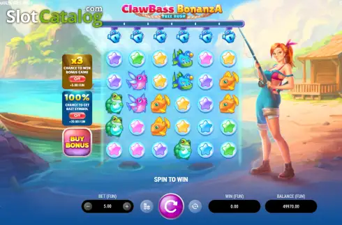 Οθόνη2. ClawBass Bonanza: Free Rush Κουλοχέρης 
