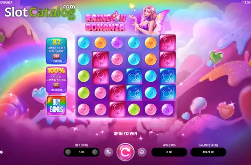 Οθόνη2. Rainbow Bonanza Κουλοχέρης