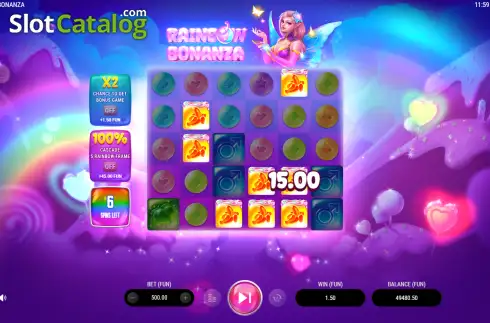 Οθόνη3. Rainbow Bonanza Κουλοχέρης