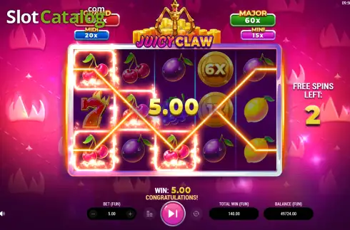 Οθόνη3. Juicy Claw Κουλοχέρης