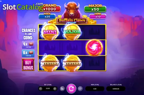 Οθόνη2. Buffalo Claws Κουλοχέρης
